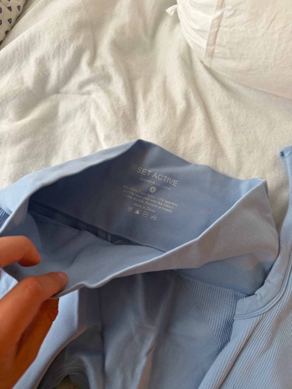 Light Blue SET Active workout set - Picture 2 of 3